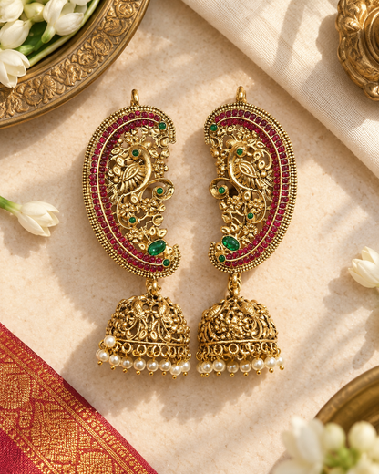 Mayuravalli Ear Cuffs