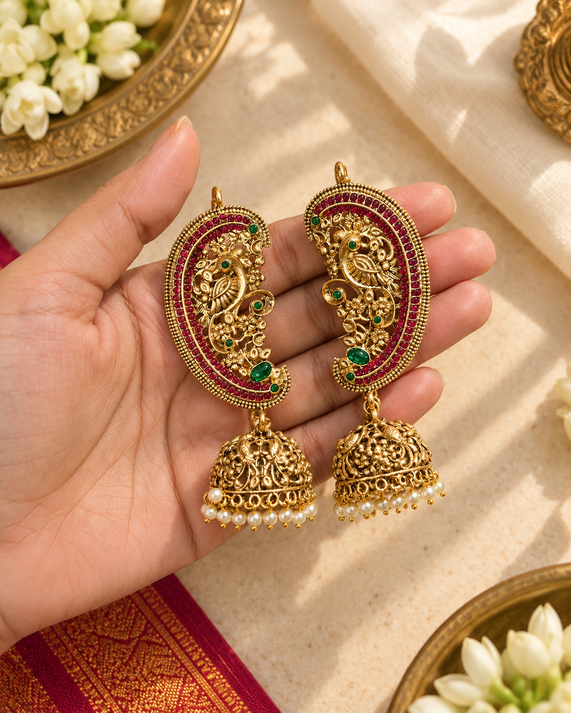 Mayuravalli Ear Cuffs