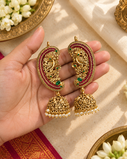 Mayuravalli Ear Cuffs