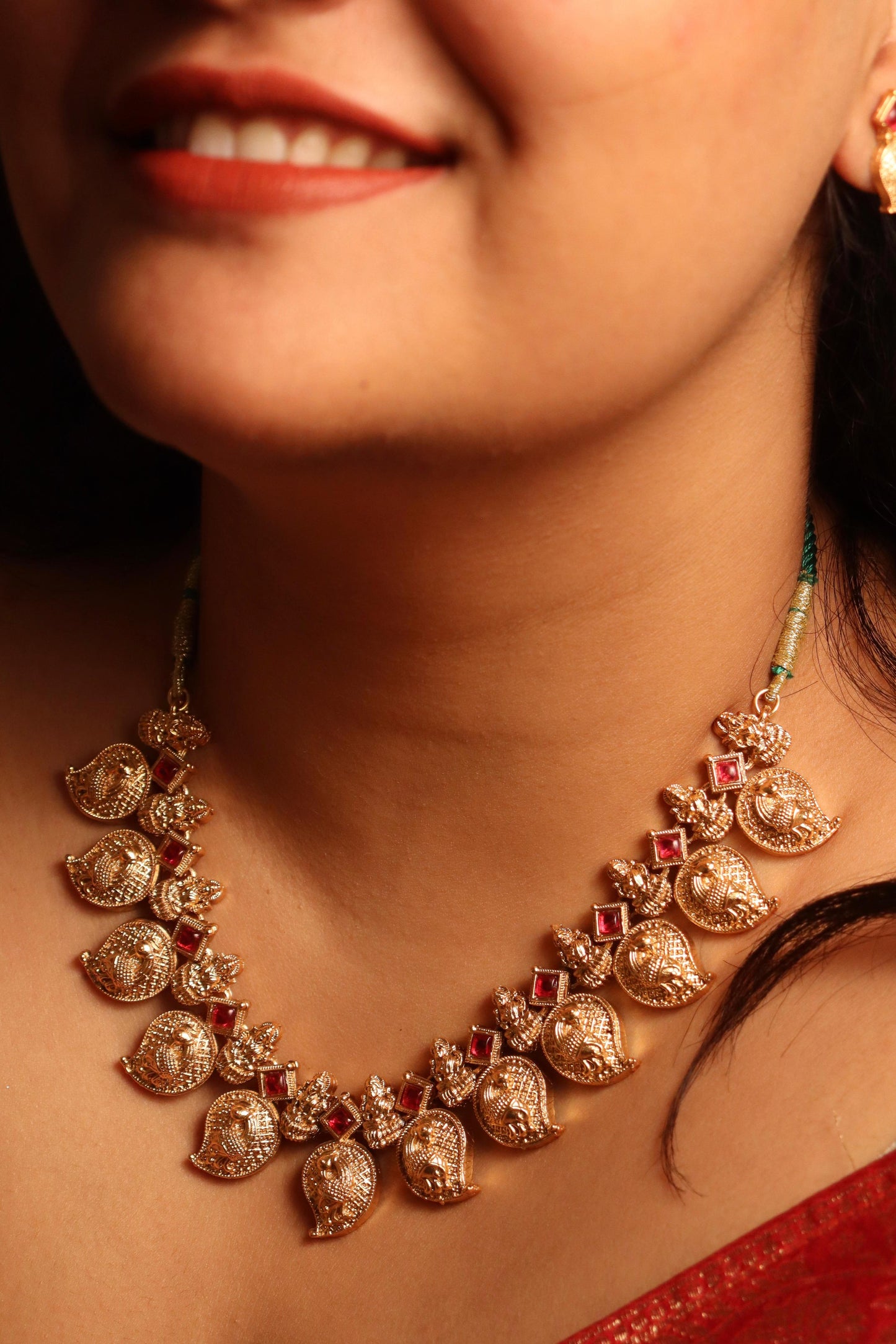 Indra Laxmi Temple Necklace Set