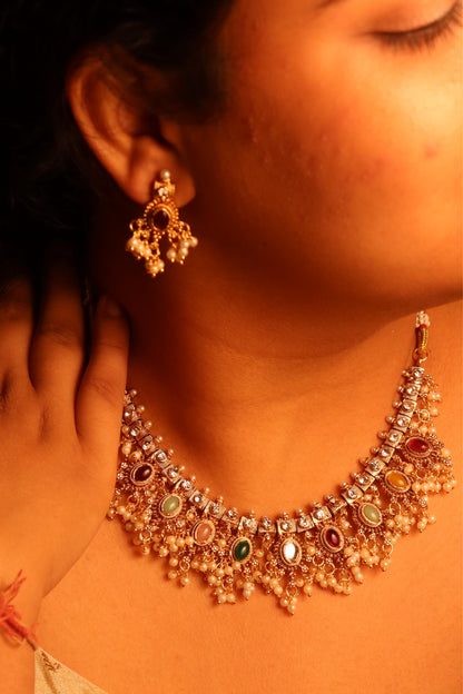 Multicolour Guttapasallu Necklace