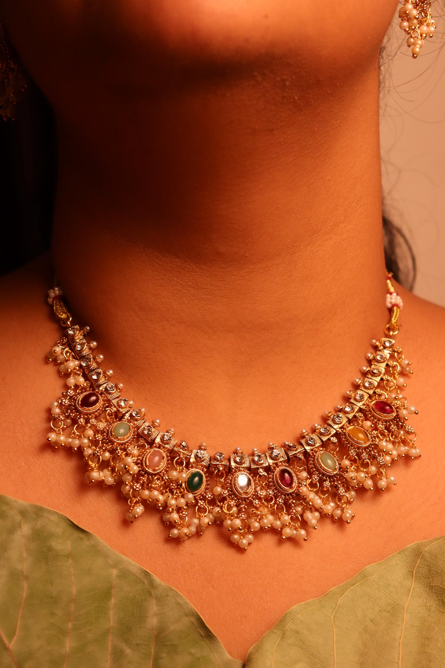 Multicolour Guttapasallu Necklace