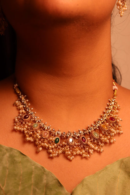 Multicolour Guttapasallu Necklace