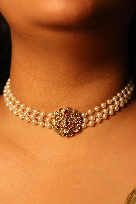 Devi Mayur Temple Choker Set