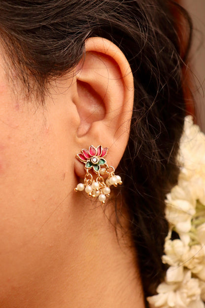 Devi Lotus Temple Choker Set