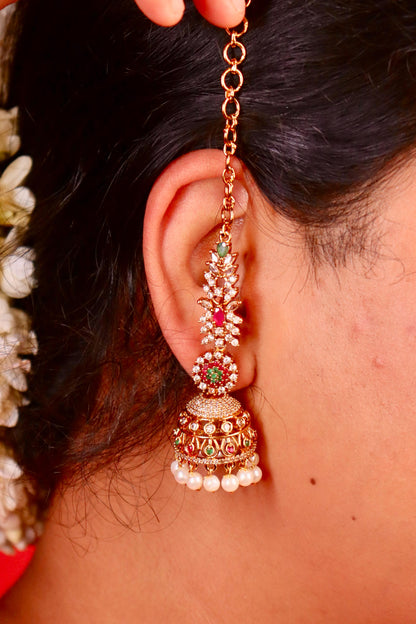 Ruchika AD Earchain Earrings