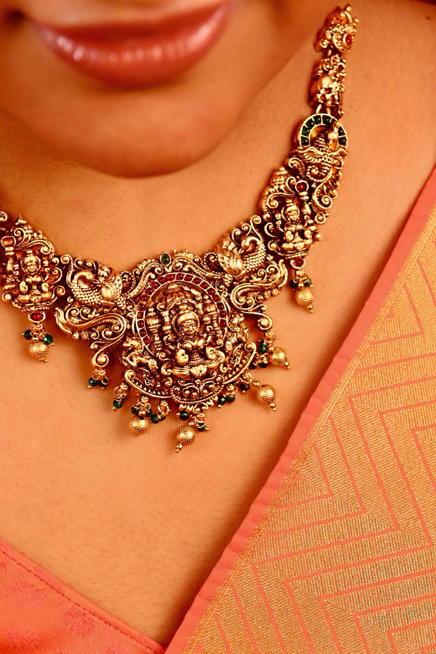 Antique Dhanlaxmi Necklace set