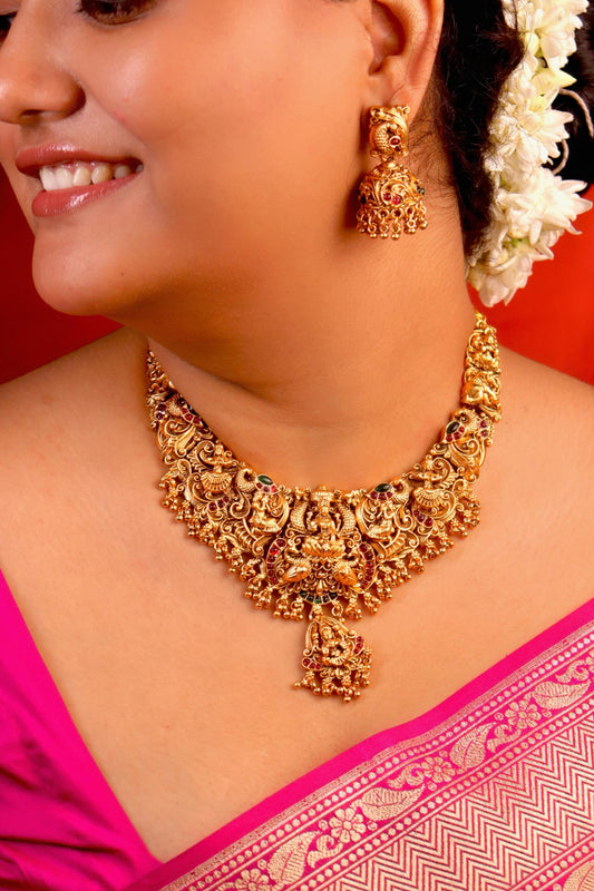 Harsha Laxmi Temple Necklace Set