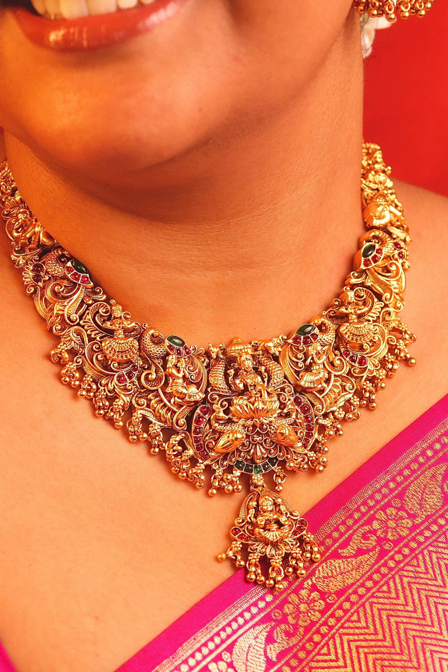 Harsha Laxmi Temple Necklace Set