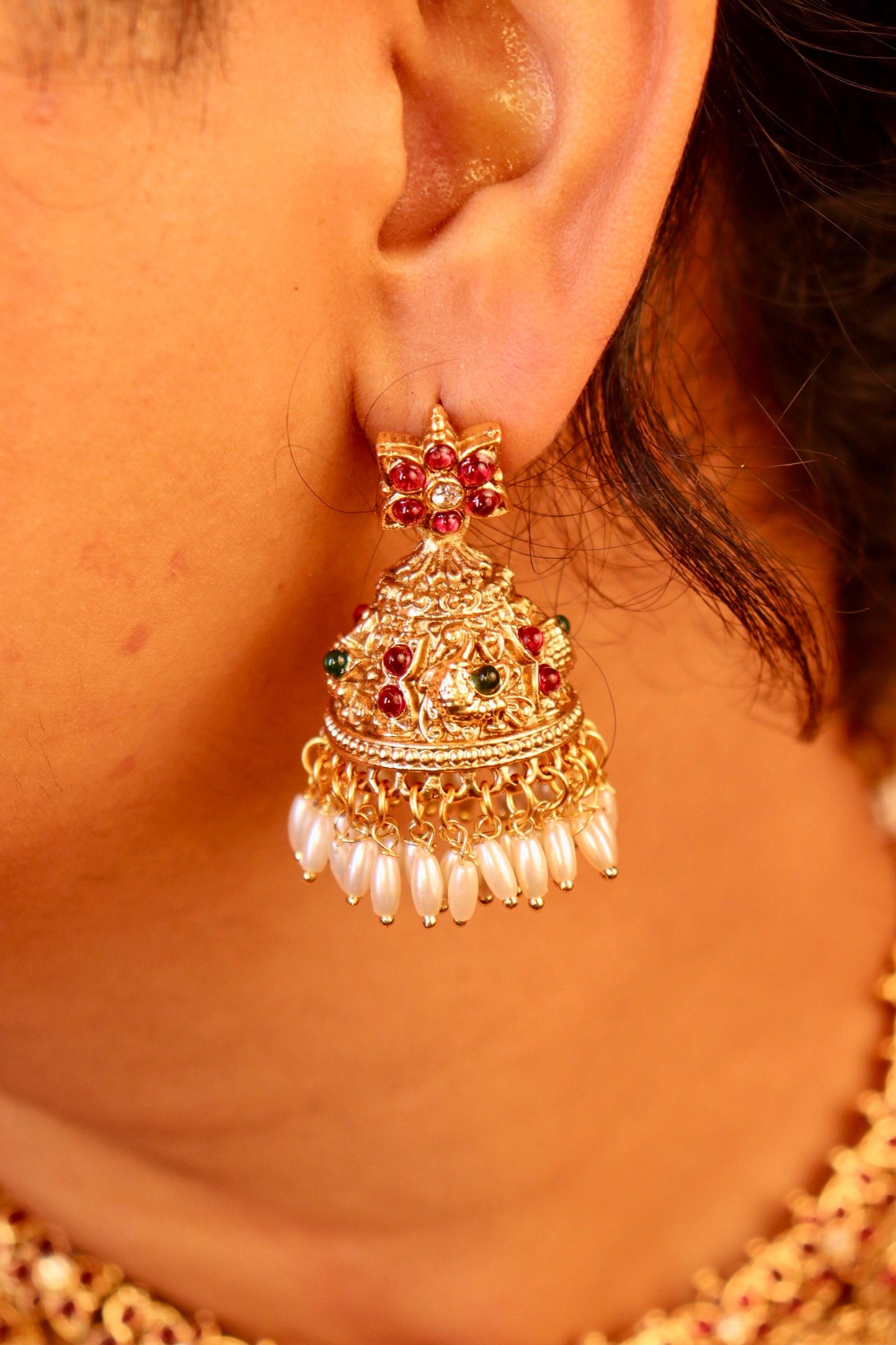 Rajamalli temple necklace set