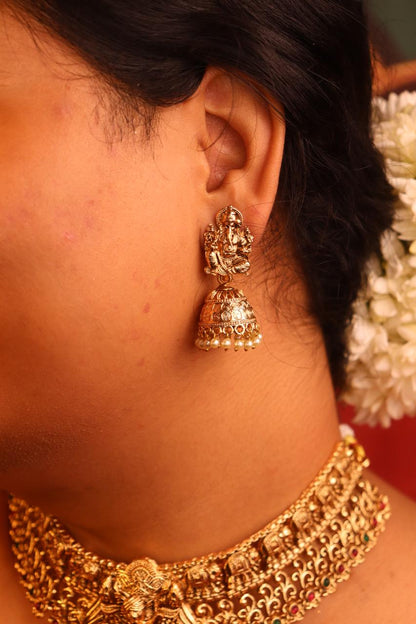 Gajanana Temple Necklace set