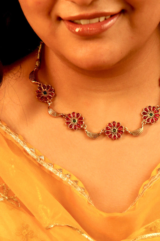 Pushp Rekha choker set
