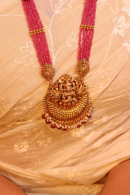 Long Laxmi Pink Haaram