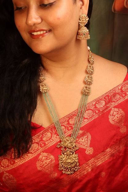 Long Laxmi Mint Green Haaram