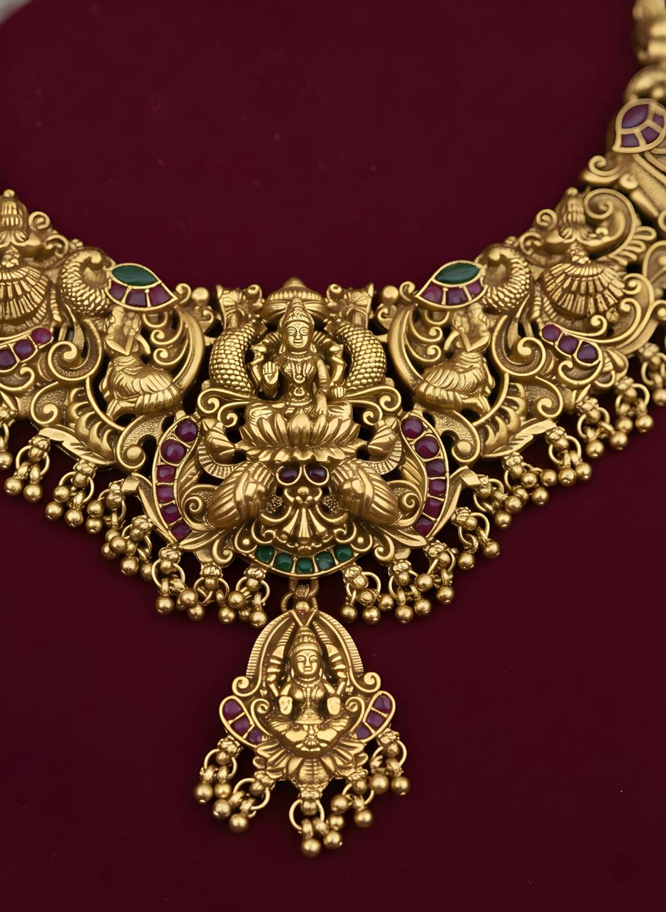 Harsha Laxmi Temple Necklace Set