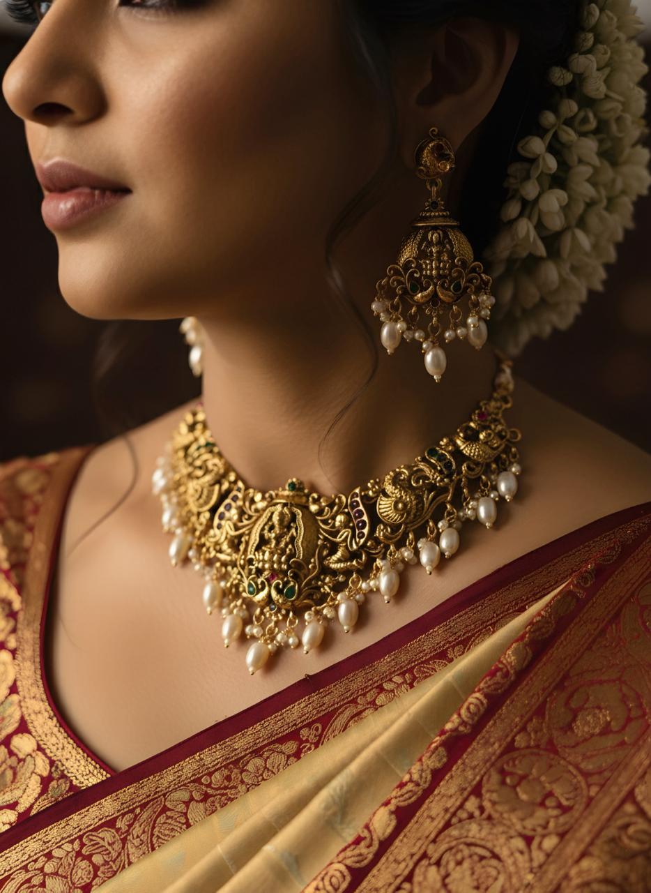 Kavya Laxmi Temple necklace