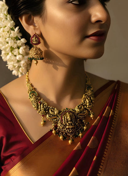 Antique Dhanlaxmi Necklace set