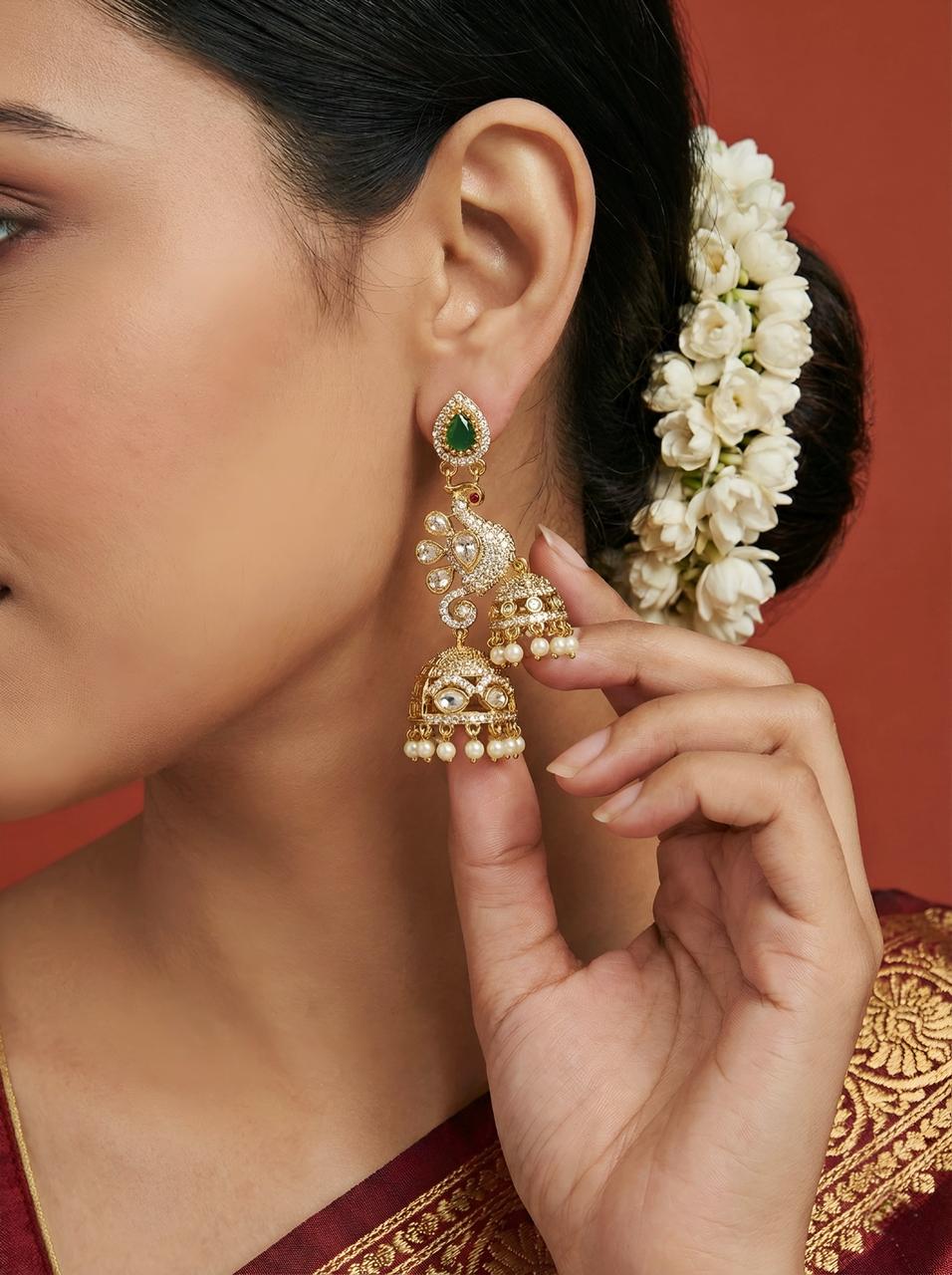 Mayuri Jhumkas