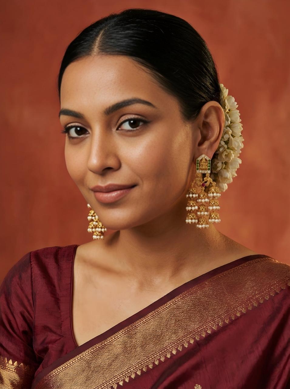 Amala Temple Earrings