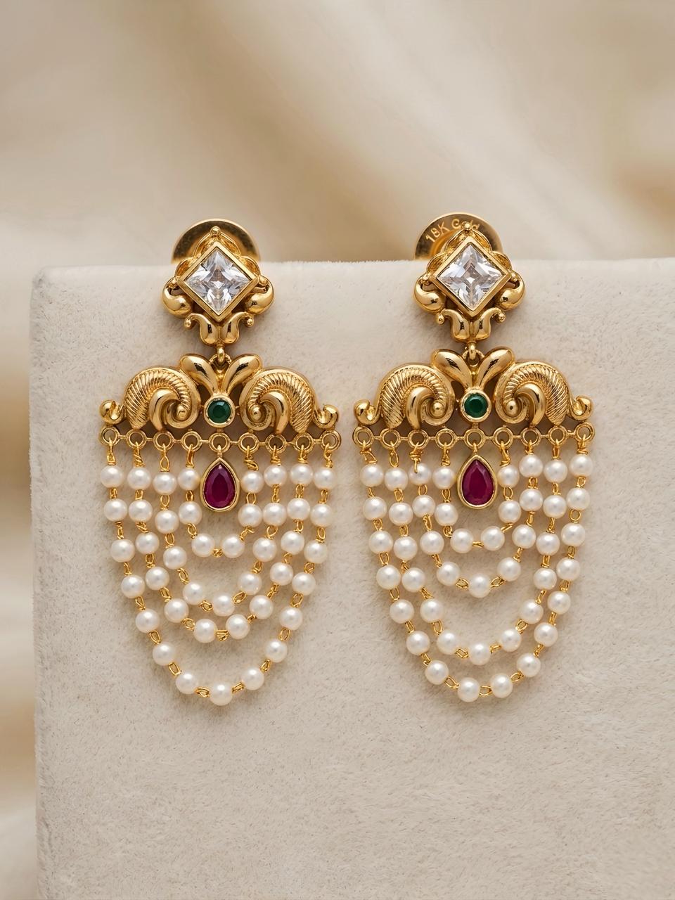 Prabha Pearl Earrings