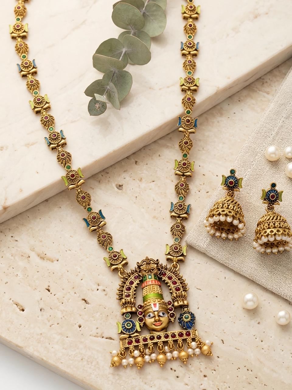 Venkateshwara Enamel Haram Set