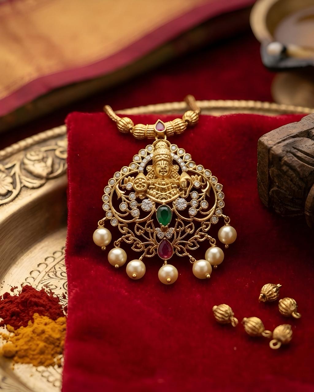 Venkateshwaraj Pendant Set