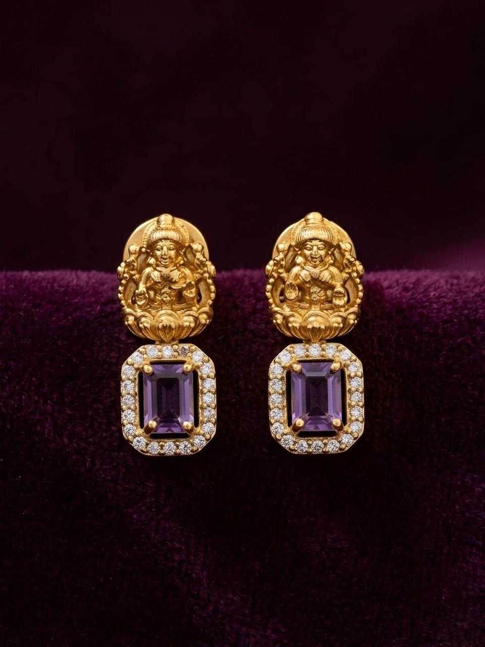 Geetha Purple Necklace Set