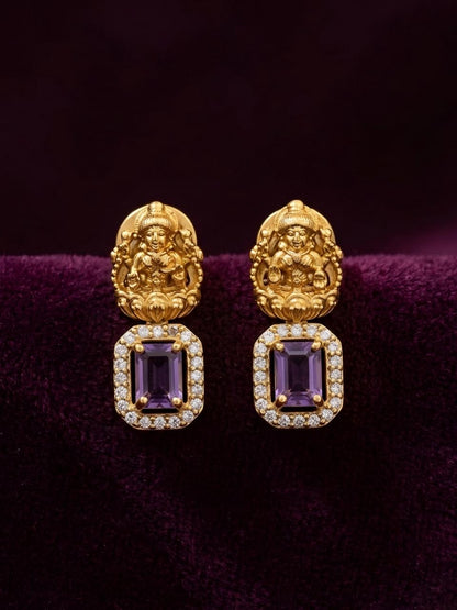 Geetha Purple Necklace Set