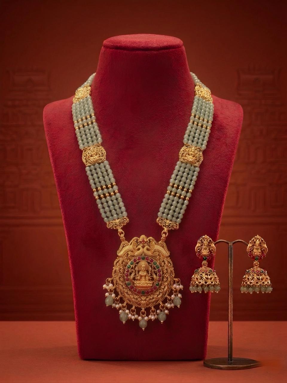 Mudra Long Mint Haaram