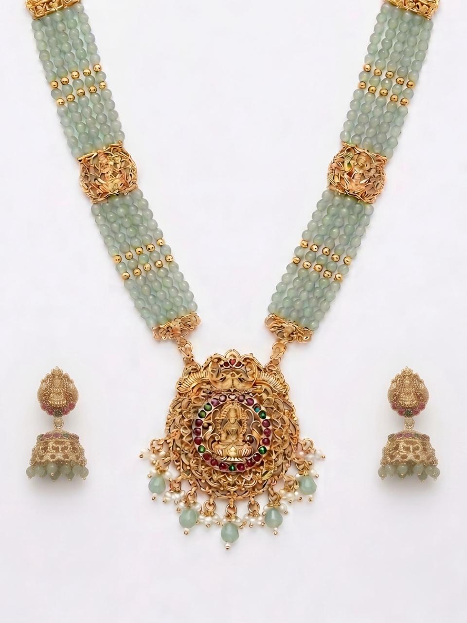 Mudra Long Mint Haaram