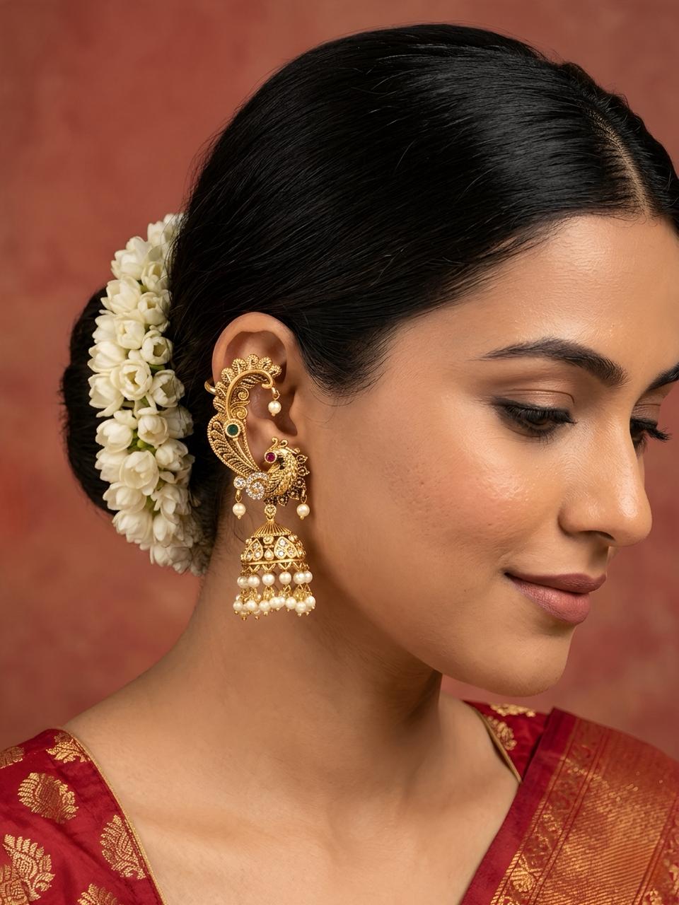 Mayuravalli Antique Earcuff