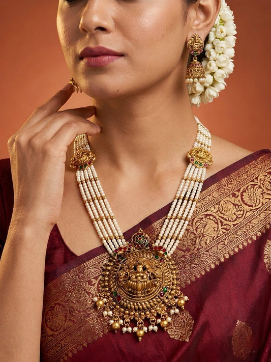 White Antique Long Haaram