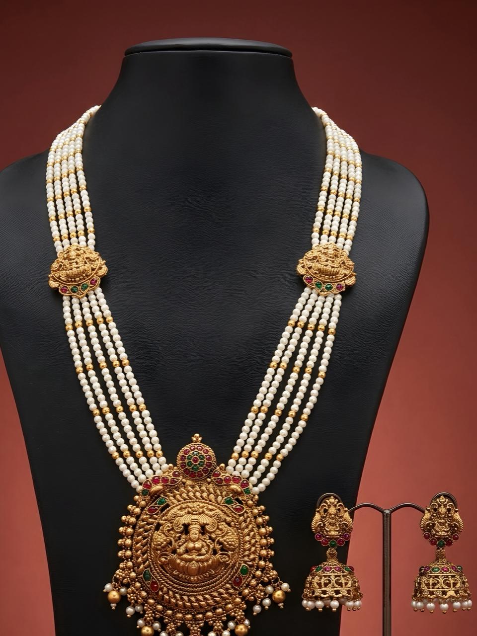 White Antique Long Haaram