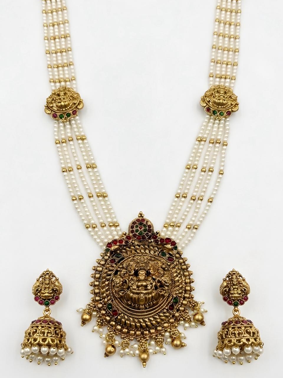 White Antique Long Haaram