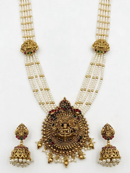 White Antique Long Haaram