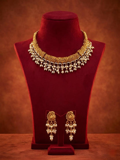 Rajeshwari Pearl Choker Set