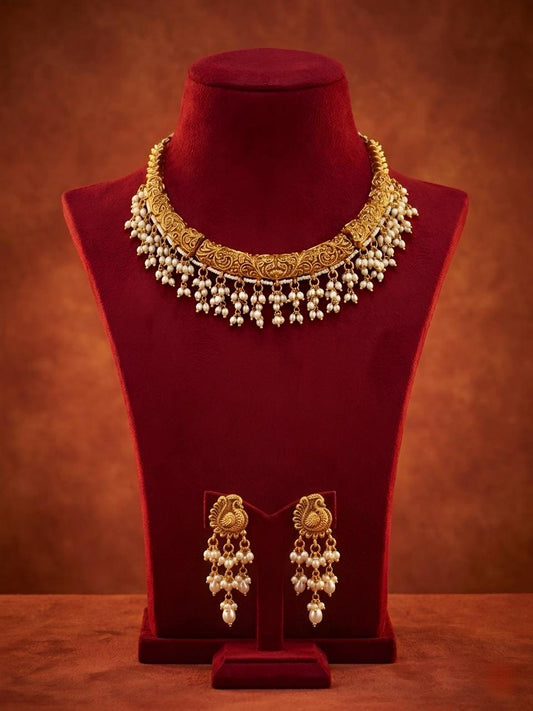 Rajeshwari Pearl Choker Set