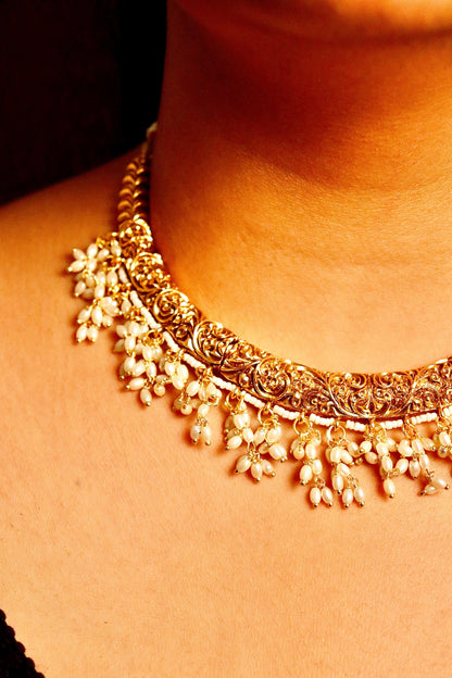 Rajeshwari Pearl Choker Set