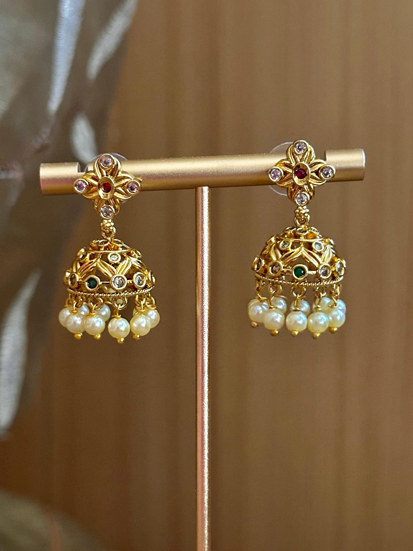 Nalini Pearl Jhumkas