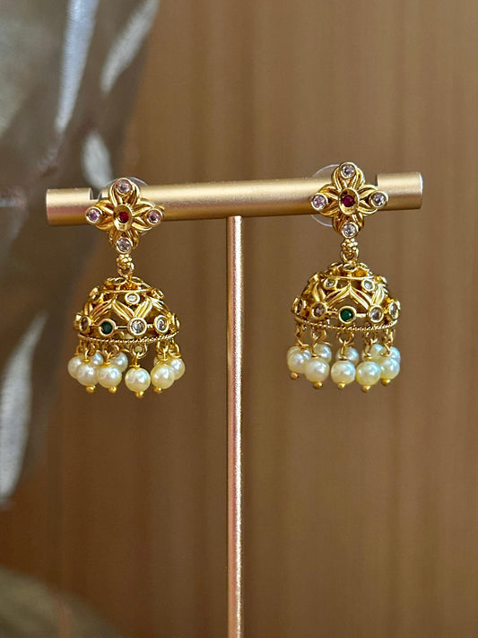 Nalini Pearl Jhumkas