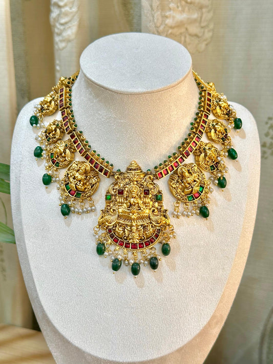 Bridal Laxmi Ganesha Necklace Set