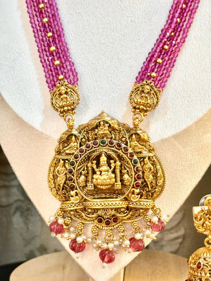 Pink Temple Long Haaram