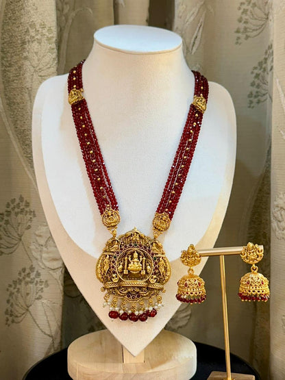 Long Laxmi Red Haaram