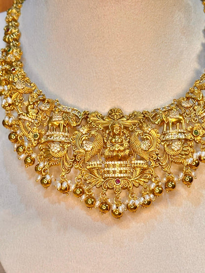 Bridal AD Gold Necklace Set