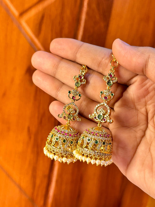 AD Jhumka with Matil