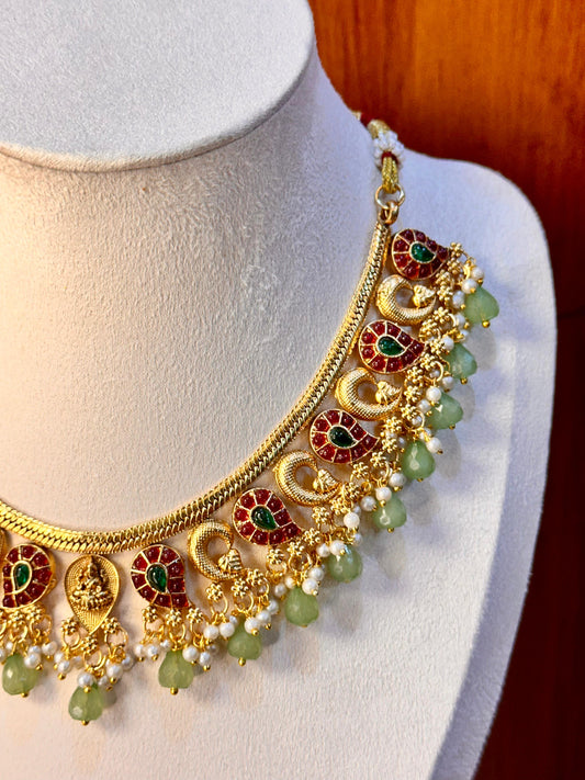 Mint Mango Haaram Set