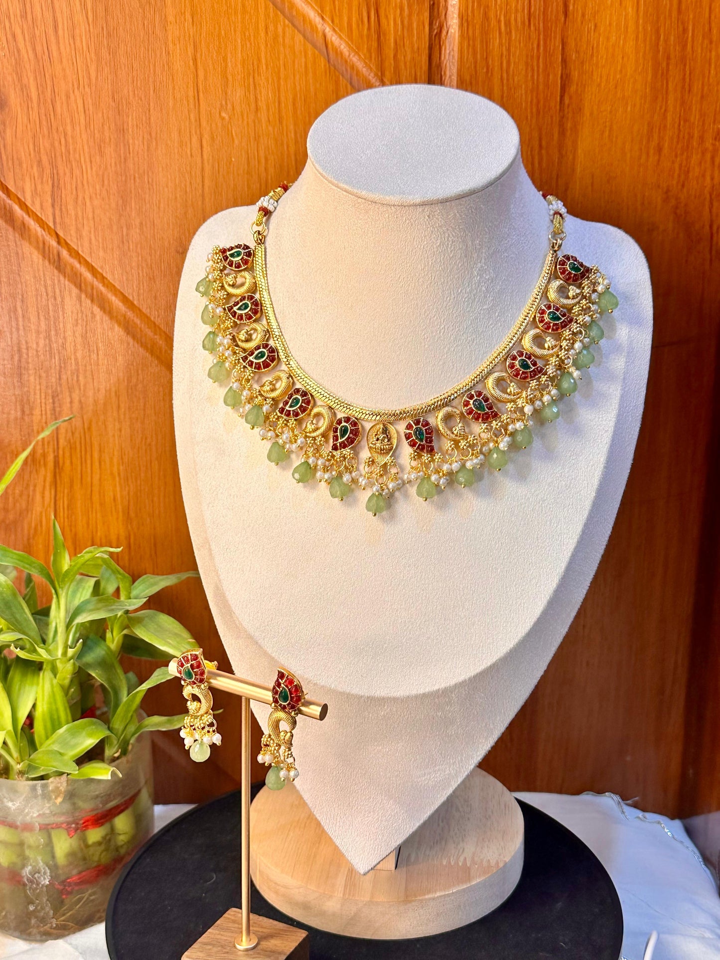 Mint Mango Haaram Set