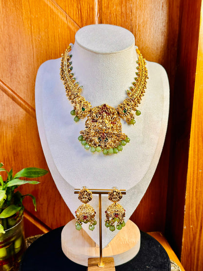 Peacock Roshni Necklace Set