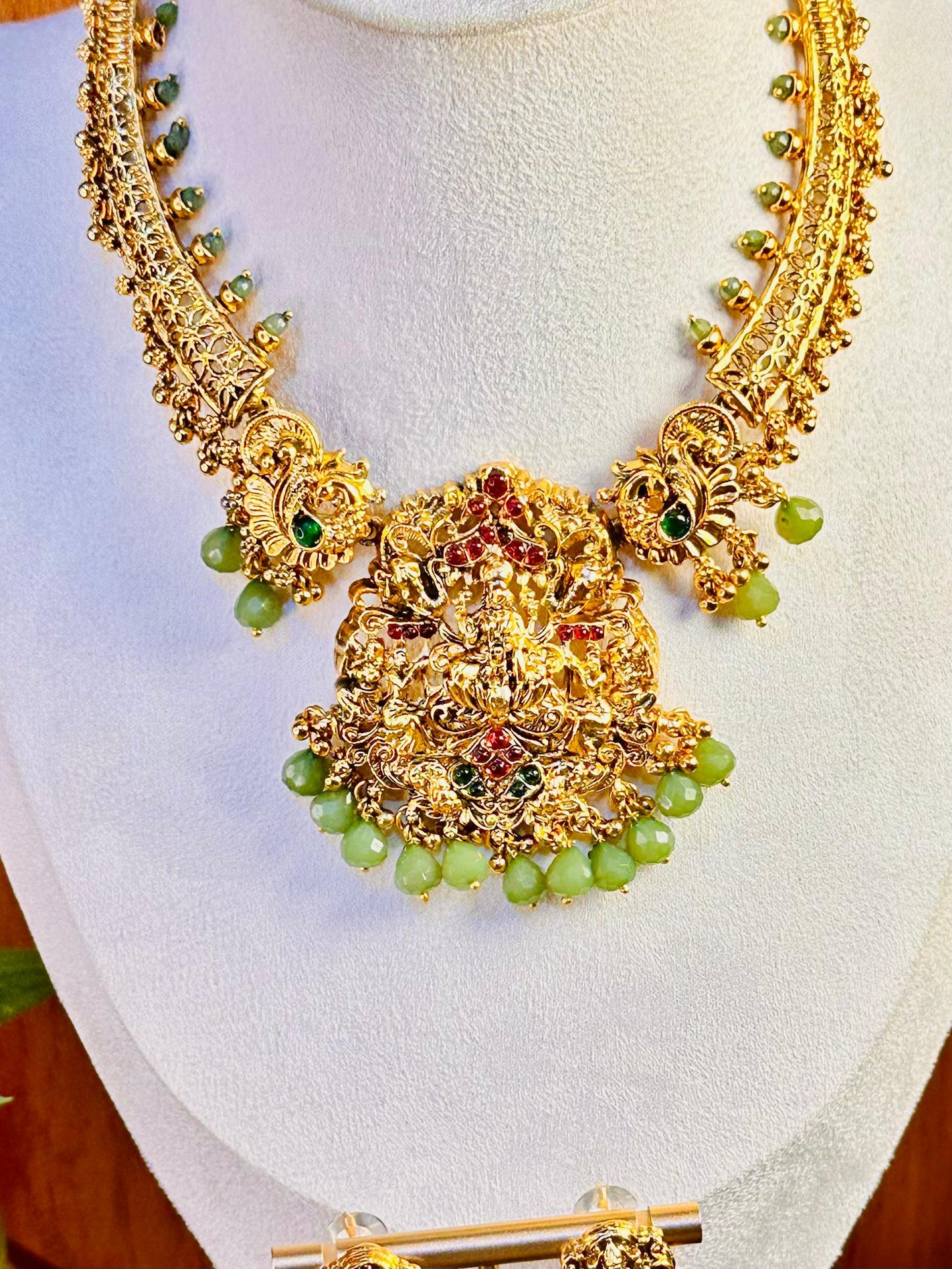 Peacock Roshni Necklace Set