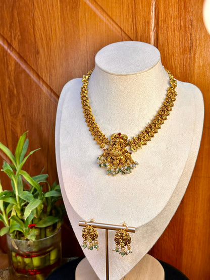 Laxmi kasu coin necklace set